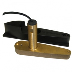 CPT-80 Bronze Through Hull CHIRP Transducer with High Speed Fairing, Depth & Temp, Dragonfly only (10m cable)